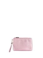 Coccinelle Metallic Clutch Bag - Pink