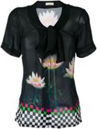Wunderkind Floral Print Blouse, Women's, Size: 36, Black, Silk