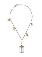 Alexander Mcqueen Double Chain Necklace - Grey