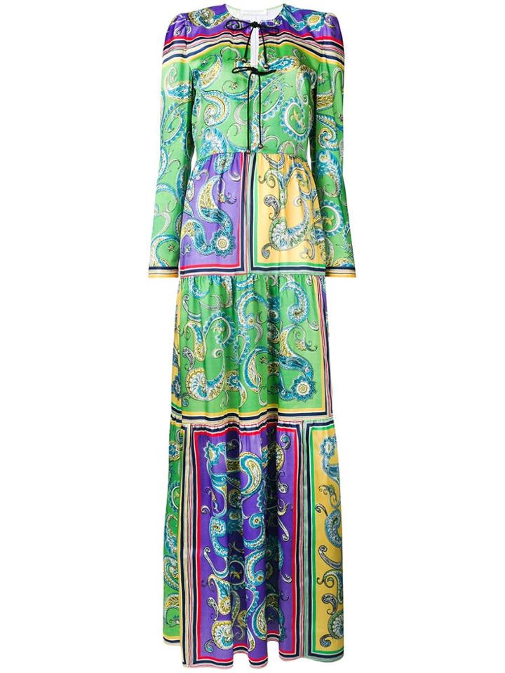 Philosophy Di Lorenzo Serafini Long Print Tunic Dress - Green
