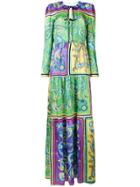 Philosophy Di Lorenzo Serafini Long Print Tunic Dress - Green