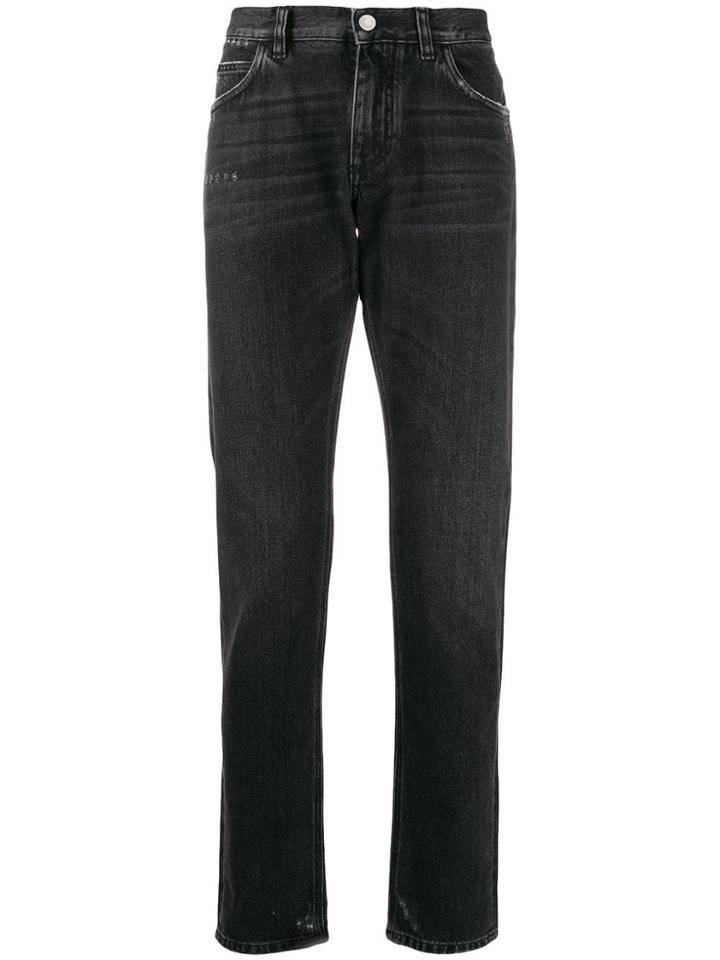 Dolce & Gabbana Straight Cut Jeans - Black