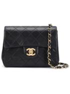 Chanel Vintage Mini Flap Bag, Women's, Black