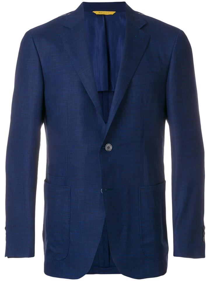 Canali Classic Single-breasted Blazer - Blue