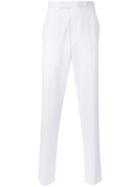 Thom Browne - Straight Tailored Trousers - Men - Cotton/cupro - 0, White, Cotton/cupro