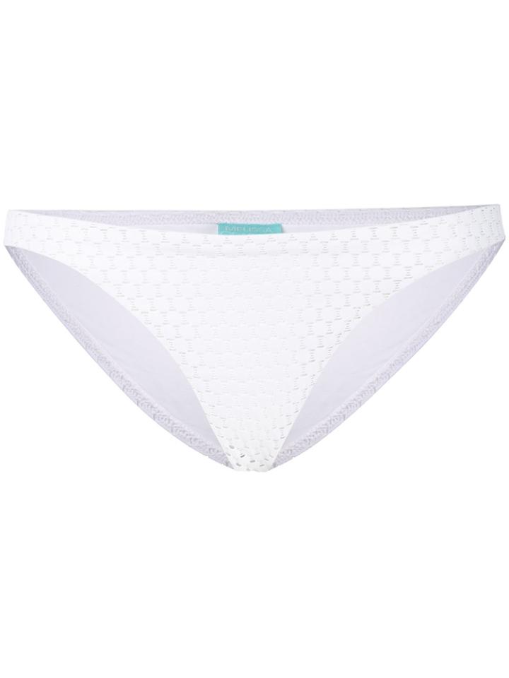 Melissa Odabash Knitted Bikini Bottoms - White