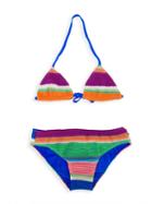 Missoni Kids Zig Zag Crochet Knit Bikini, Girl's, Size: 10 Yrs