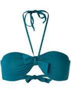 Fisico Ruched Bandeau Bikini - Blue