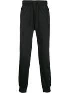 Ea7 Emporio Armani Logo Printed Track Pants - Black