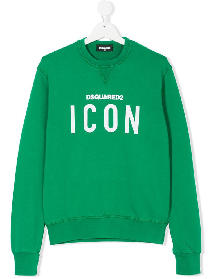 Dsquared2 Kids Icon Print Sweatshirt - Green