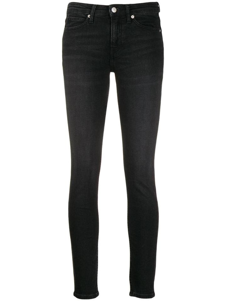 Calvin Klein Jeans Mid-rise Skinny Jeans - Black