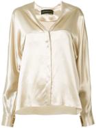 Alexandre Vauthier V-neck Shirt - Nude & Neutrals