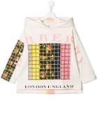 Burberry Kids Heritage Print Hoodie - Neutrals