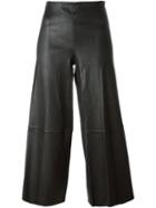 By Malene Birger Stitching Detail Wide Leg Cropped Trousers