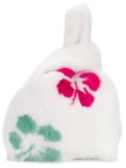Simonetta Ravizza Furrissima Hibiscus Tote - White