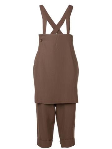 Yohji Yamamoto Pre-owned Salopette Trousers - Brown
