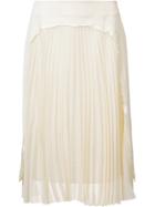 Maison Margiela Pleated Panel Skirt - White