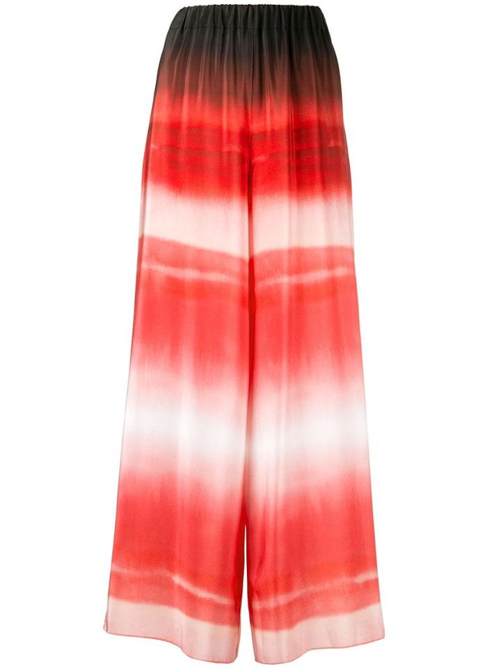 Ingie Paris Gradient Effect Palazzo Pants - Red