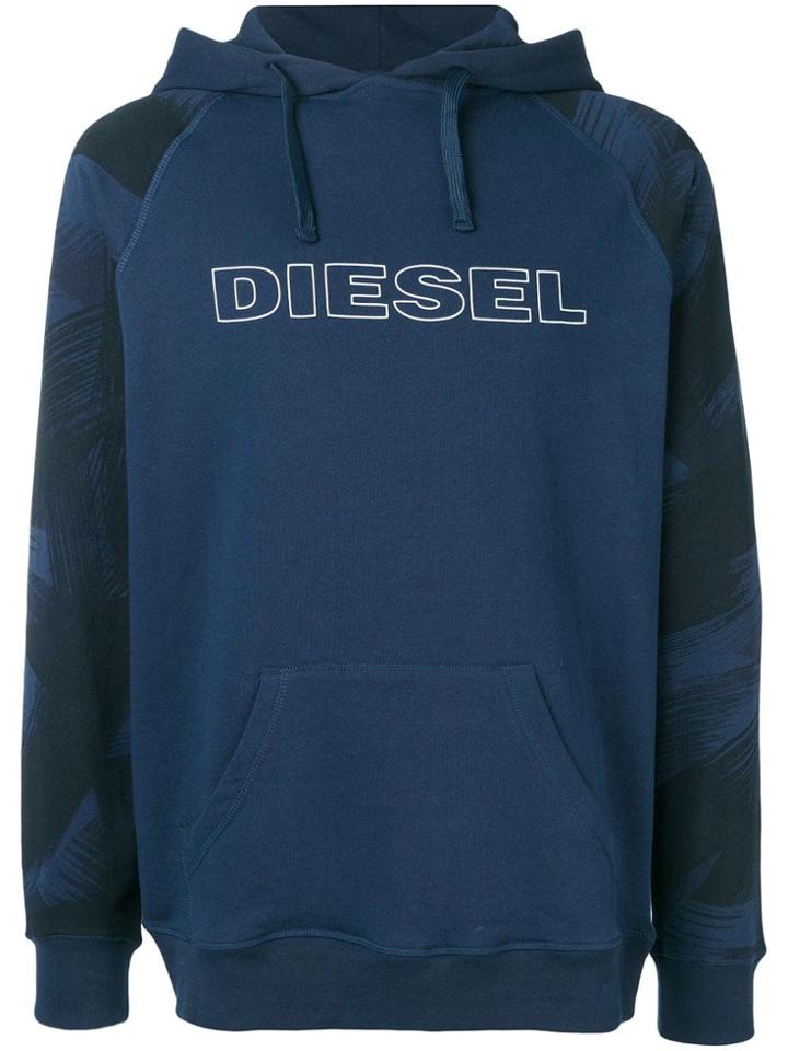 Diesel Umlt-brian Hoodie - Blue