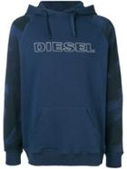 Diesel Umlt-brian Hoodie - Blue