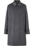 Burberry Single Breasted Collared Coat - Grey