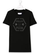 Philipp Plein Junior Teen Logo Embroidered T-shirt - White