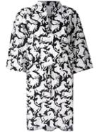 Stella Mccartney - Horse-print Tunic - Women - Silk/cotton - S/m, Black, Silk/cotton