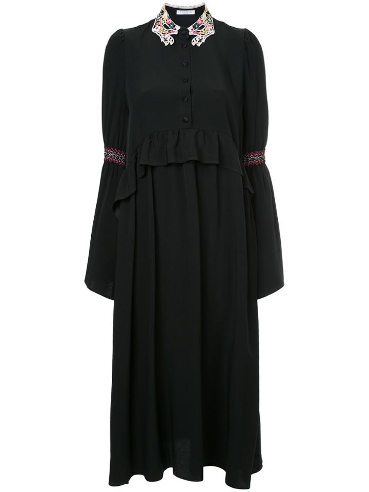 Vivetta Printed Hands Dress - Black