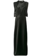 Lanvin Side Slit Long Dress - Black