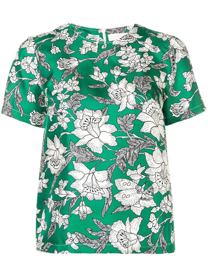 La Doublej Floral Print T-shirt - Green