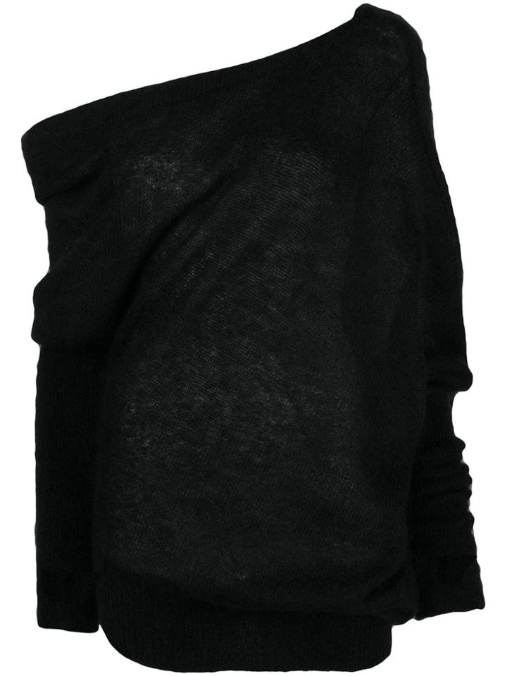 Tom Ford Maglia Off The Shoulder Jumper - Black