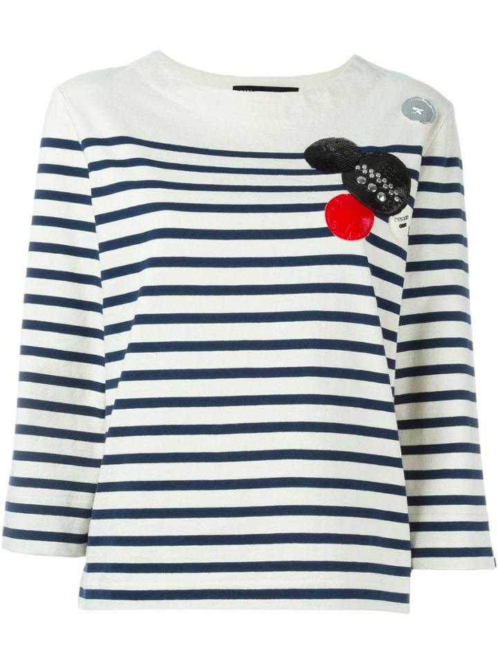 Marc By Marc Jacobs Embellished T-shirt - Neutrals