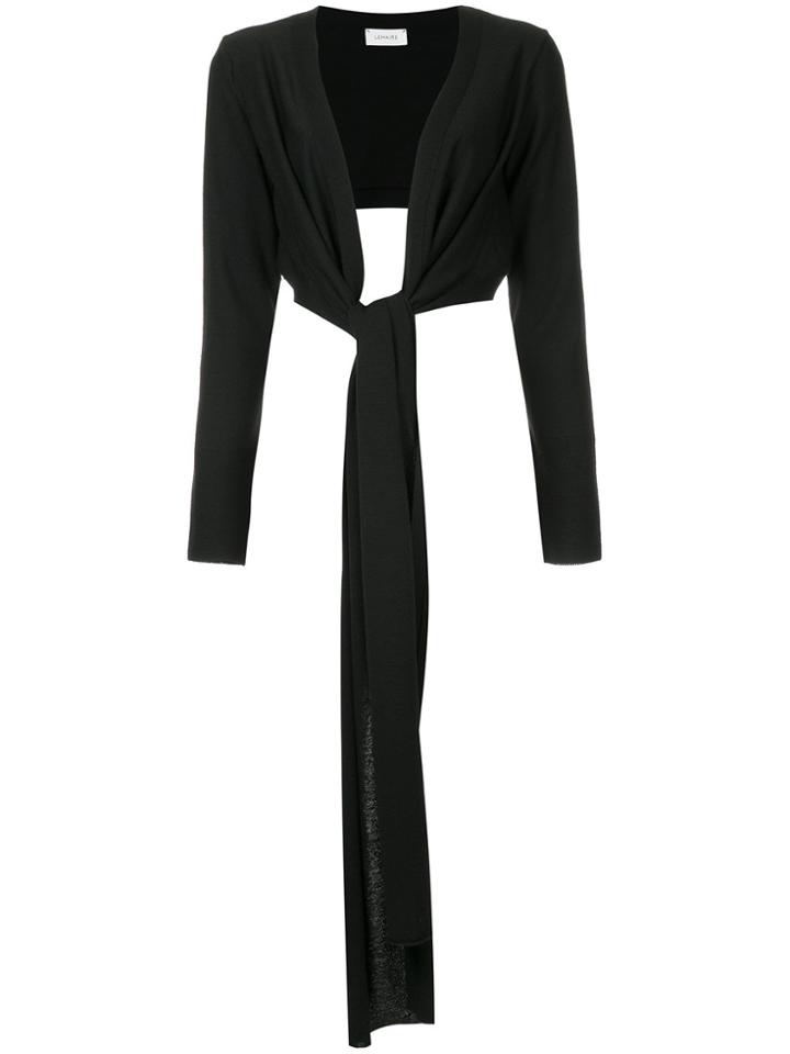 Lemaire Wrapover Cardigan - Black