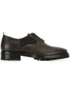 Lanvin Elasticated Panel Derby Shoes - Brown
