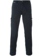 Eleventy Chino Trousers, Men's, Size: 30, Blue, Cotton/spandex/elastane