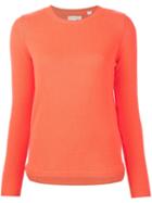 Chinti And Parker Classic Jumper, Women's, Size: Medium, Yellow/orange, Cashmere