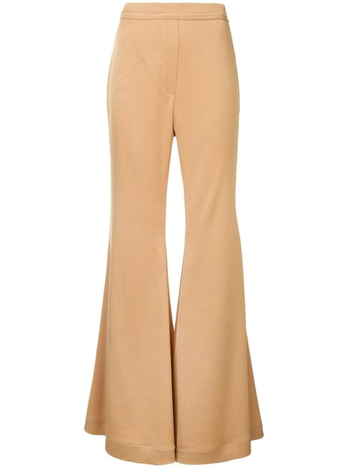 Ellery Flared Trousers - Brown