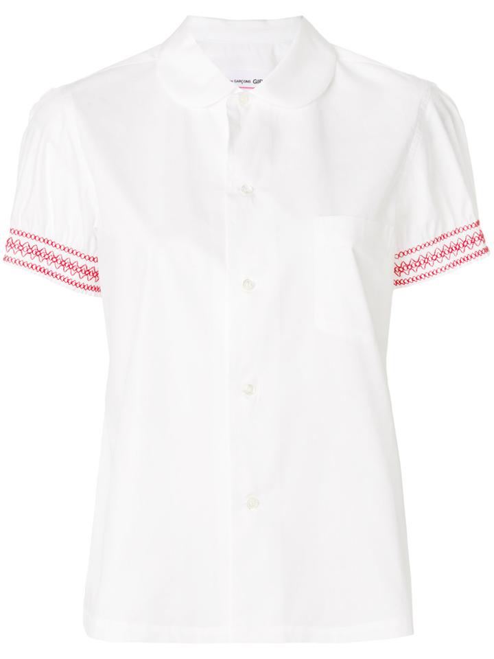 Comme Des Garçons Girl Short-sleeve Fitted Shirt - White