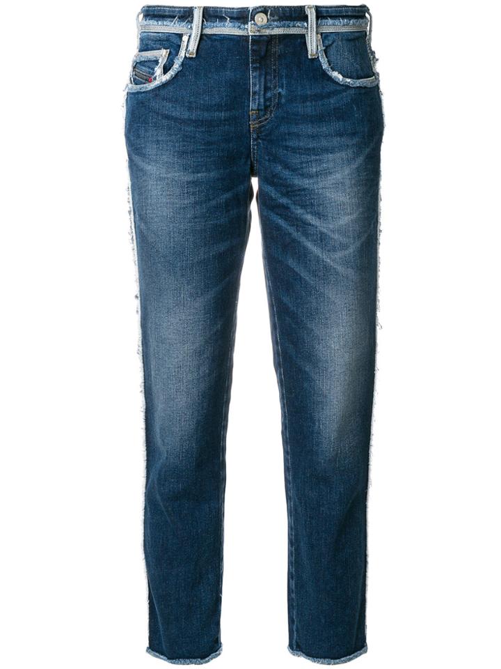 Diesel Babhila Faded Jeans - Blue