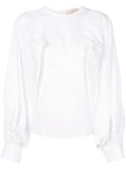 Erika Cavallini Structured Sleeve Blouse - White