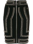 Philipp Plein Studded Short Skirt - Black
