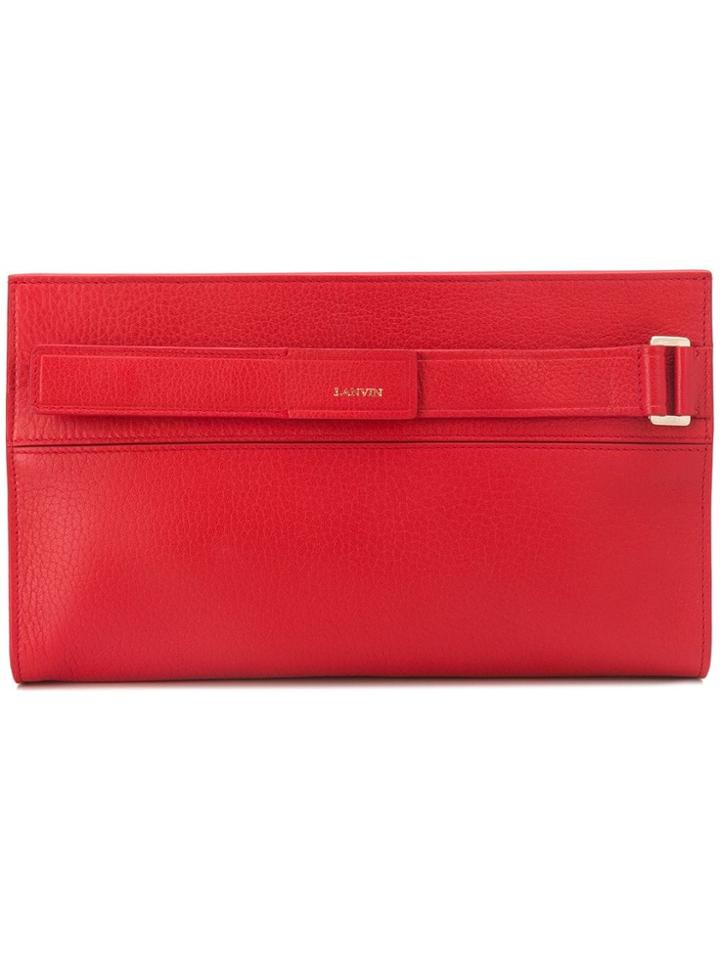 Lanvin Réglisse Clutch Bag - Red