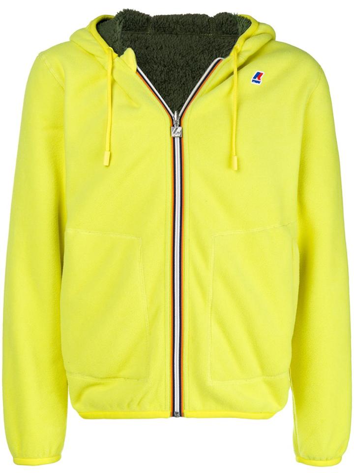 K-way Zipped Hoodie - Yellow & Orange