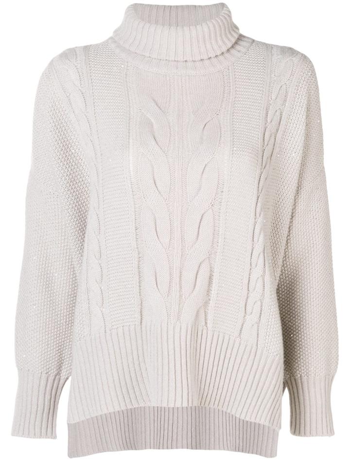 Lorena Antoniazzi Pigtail Knit Sweater - Nude & Neutrals
