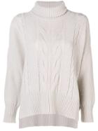 Lorena Antoniazzi Pigtail Knit Sweater - Nude & Neutrals