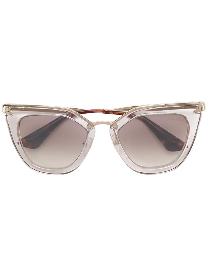 Prada Eyewear Cat Eye Sunglasses - Nude & Neutrals