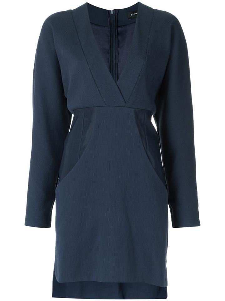 Olympiah - Long Sleeves Dress - Women - Polyamide/viscose - 40, Blue, Polyamide/viscose
