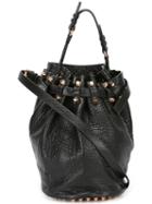 Alexander Wang 'diego' Bucket Bag, Women's, Black, Leather/cotton/metal