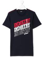 Diesel Kids Industry Print T-shirt - Blue