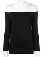 Givenchy Two-tone Turtleneck Sweater - Black